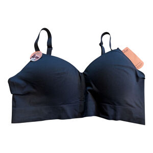 Shapermint Empower Black Contour Comfort Wireless Bra 10210 Size 4XL